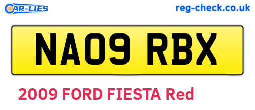 NA09RBX are the vehicle registration plates.