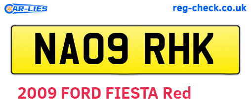 NA09RHK are the vehicle registration plates.