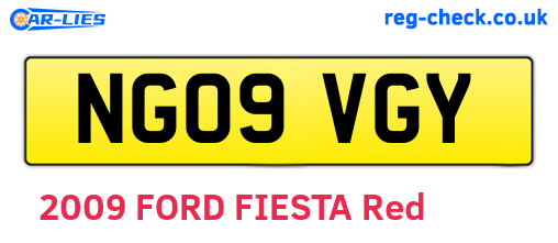 NG09VGY are the vehicle registration plates.