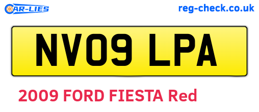 NV09LPA are the vehicle registration plates.