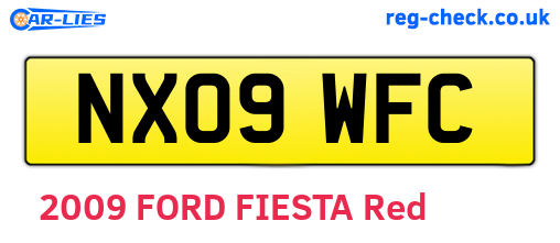 NX09WFC are the vehicle registration plates.