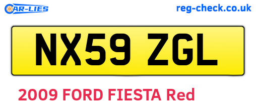 NX59ZGL are the vehicle registration plates.