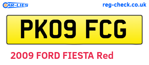 PK09FCG are the vehicle registration plates.
