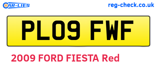 PL09FWF are the vehicle registration plates.
