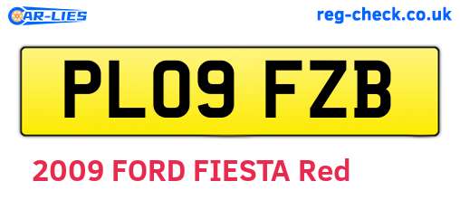 PL09FZB are the vehicle registration plates.