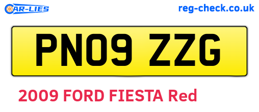 PN09ZZG are the vehicle registration plates.