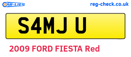 S4MJU are the vehicle registration plates.