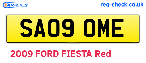 SA09OME are the vehicle registration plates.