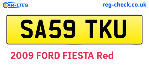 SA59TKU are the vehicle registration plates.