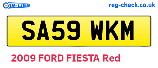 SA59WKM are the vehicle registration plates.
