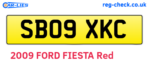 SB09XKC are the vehicle registration plates.