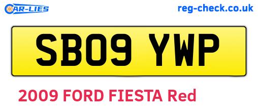 SB09YWP are the vehicle registration plates.