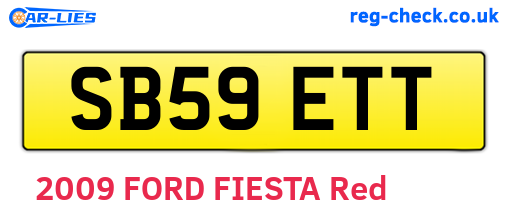 SB59ETT are the vehicle registration plates.