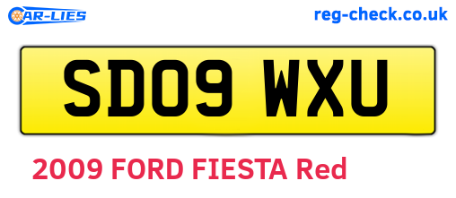 SD09WXU are the vehicle registration plates.