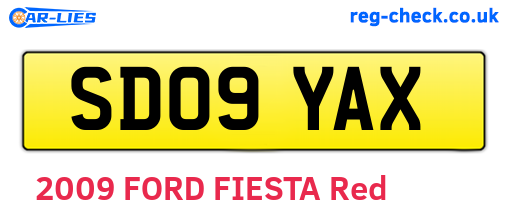 SD09YAX are the vehicle registration plates.
