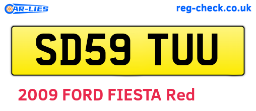 SD59TUU are the vehicle registration plates.