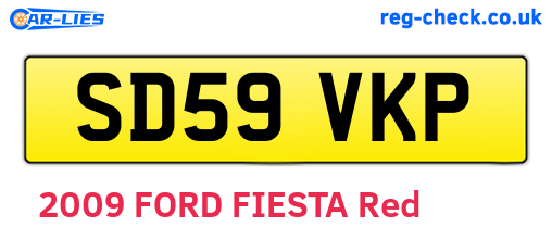 SD59VKP are the vehicle registration plates.