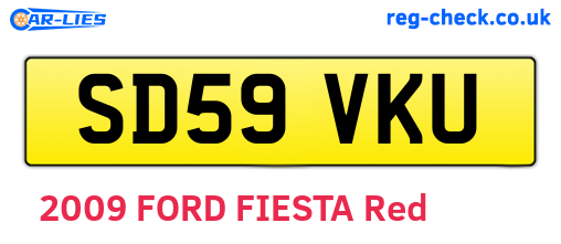 SD59VKU are the vehicle registration plates.