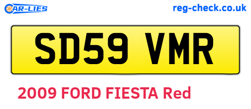 SD59VMR are the vehicle registration plates.