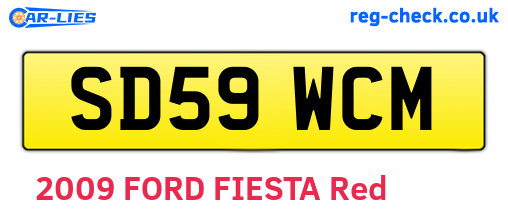 SD59WCM are the vehicle registration plates.