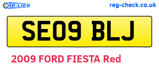SE09BLJ are the vehicle registration plates.