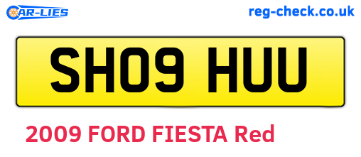 SH09HUU are the vehicle registration plates.