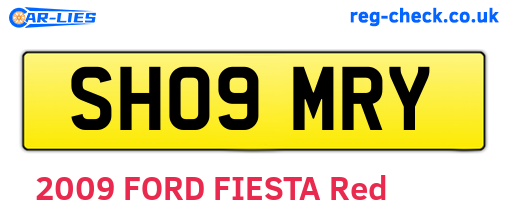SH09MRY are the vehicle registration plates.