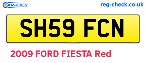 SH59FCN are the vehicle registration plates.