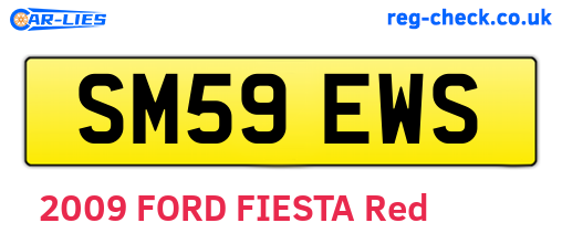 SM59EWS are the vehicle registration plates.