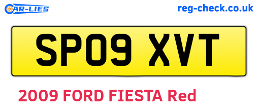 SP09XVT are the vehicle registration plates.