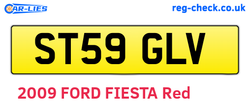 ST59GLV are the vehicle registration plates.