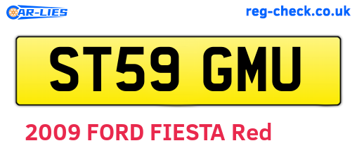 ST59GMU are the vehicle registration plates.