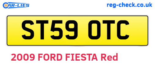 ST59OTC are the vehicle registration plates.