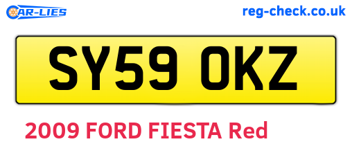 SY59OKZ are the vehicle registration plates.