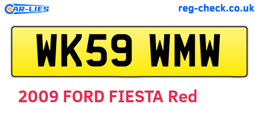 WK59WMW are the vehicle registration plates.