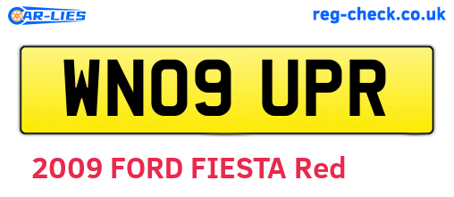 WN09UPR are the vehicle registration plates.