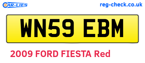 WN59EBM are the vehicle registration plates.