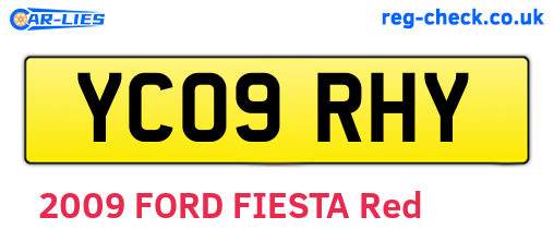 YC09RHY are the vehicle registration plates.
