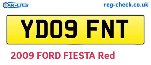YD09FNT are the vehicle registration plates.