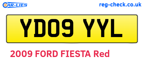 YD09YYL are the vehicle registration plates.