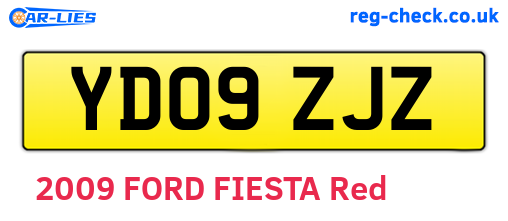 YD09ZJZ are the vehicle registration plates.