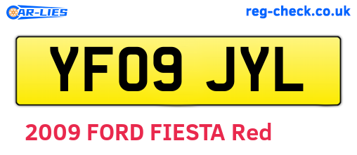 YF09JYL are the vehicle registration plates.