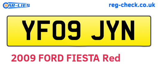 YF09JYN are the vehicle registration plates.