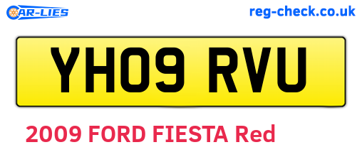 YH09RVU are the vehicle registration plates.