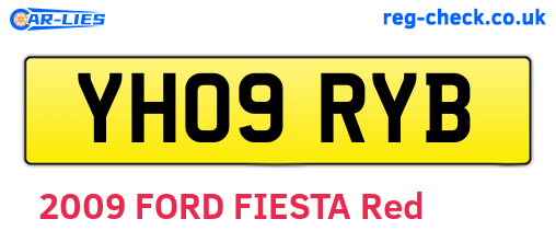 YH09RYB are the vehicle registration plates.
