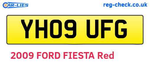YH09UFG are the vehicle registration plates.