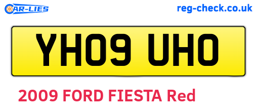 YH09UHO are the vehicle registration plates.