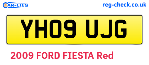 YH09UJG are the vehicle registration plates.
