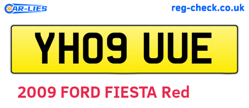 YH09UUE are the vehicle registration plates.