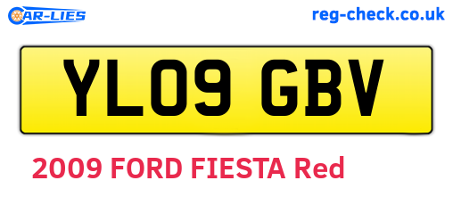 YL09GBV are the vehicle registration plates.